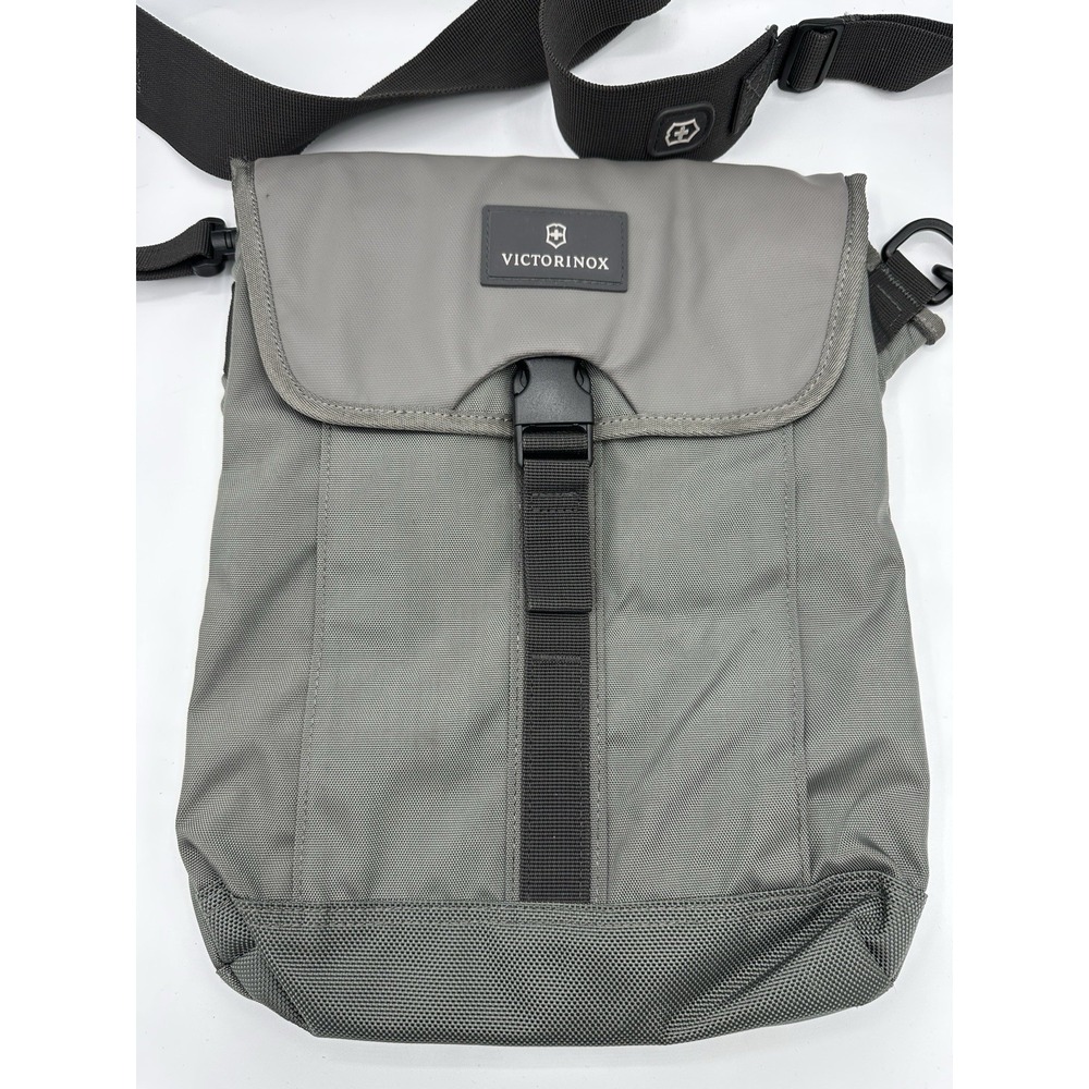 Victorinox Gray Crossbody Shoulder Bag Adjustable Strap Travel Utility